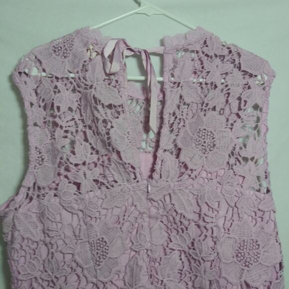 Nanette Lepore Sugar Plum Sleeveless Lace Trim Top Easter Spring Size XL - Picture 7 of 11